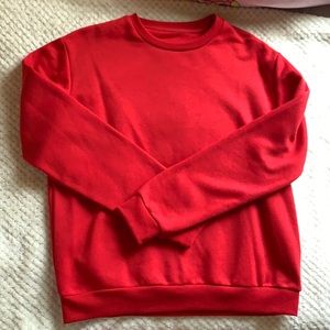 Red sweatshirt